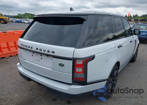 2016 Land Rover Range Rover 3.0L V6 Turbocharged Diesel Hse Td6 z USA, uszkodzony, nr VIN SALGS2KF9GA258617